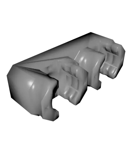 12.5 mm - Dual Offset Snaps (DS Part A) — modelo 3D