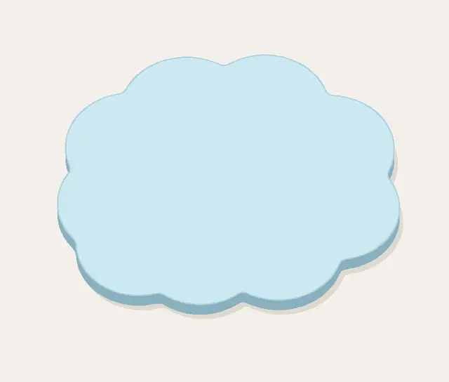 Cloud Coaster — Soft Cloud-Shaped Mug & Cup Mat — modelo 3D