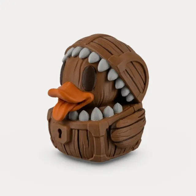 Treasure Chest Monster Rubber Duck - Horror Figurine — modelo 3D