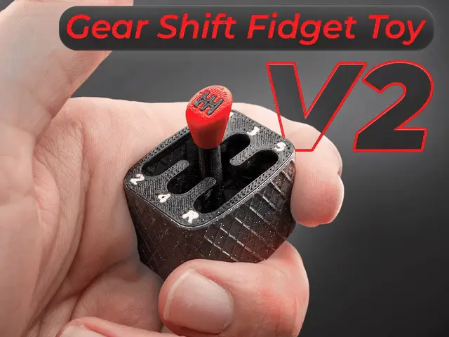Gear Shift Fidget Toy V2 // Print-in-place — modelo 3D