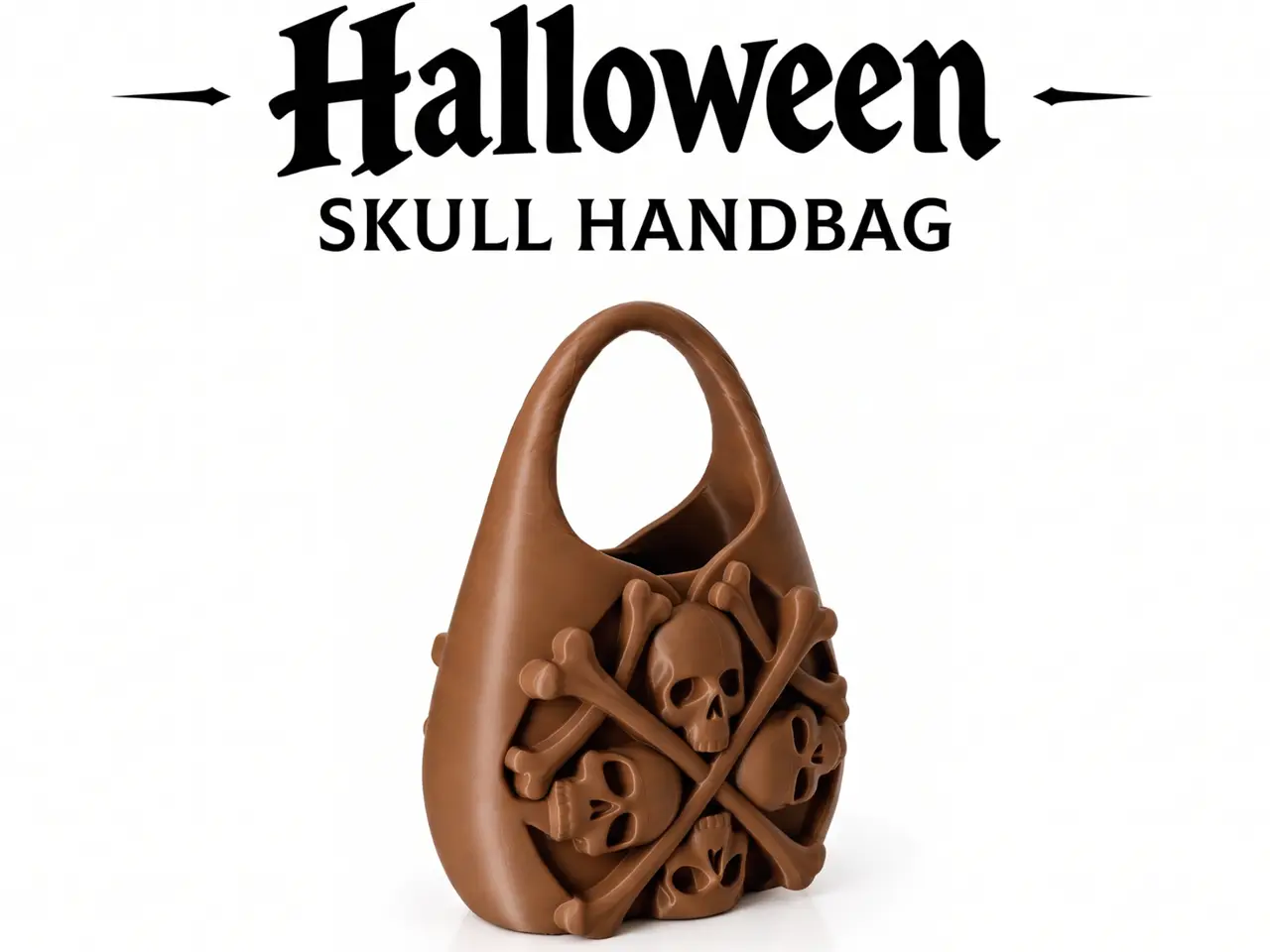 Halloween Skull Handbag — modelo 3D