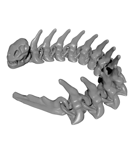 Alien Xenomorph Snake - Articulated — modelo 3D