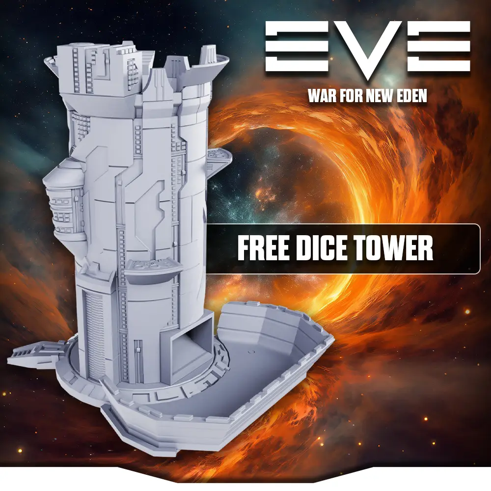 EVE: War for New Eden Free Dice Tower — modelo 3D