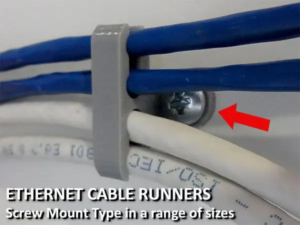 Ethernet Cable Runners - Screw Mount Type — modelo 3D