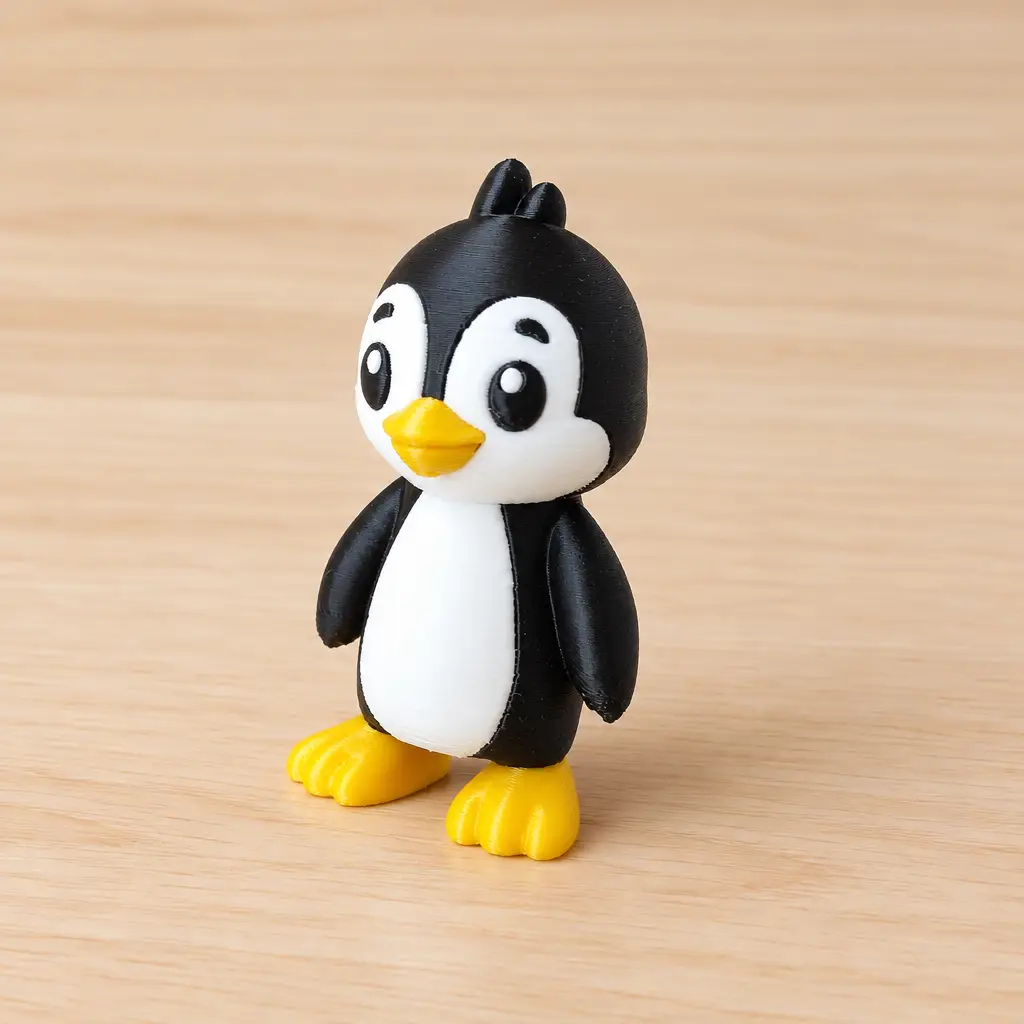 Cute Penguin Miniature and Keychain — modelo 3D