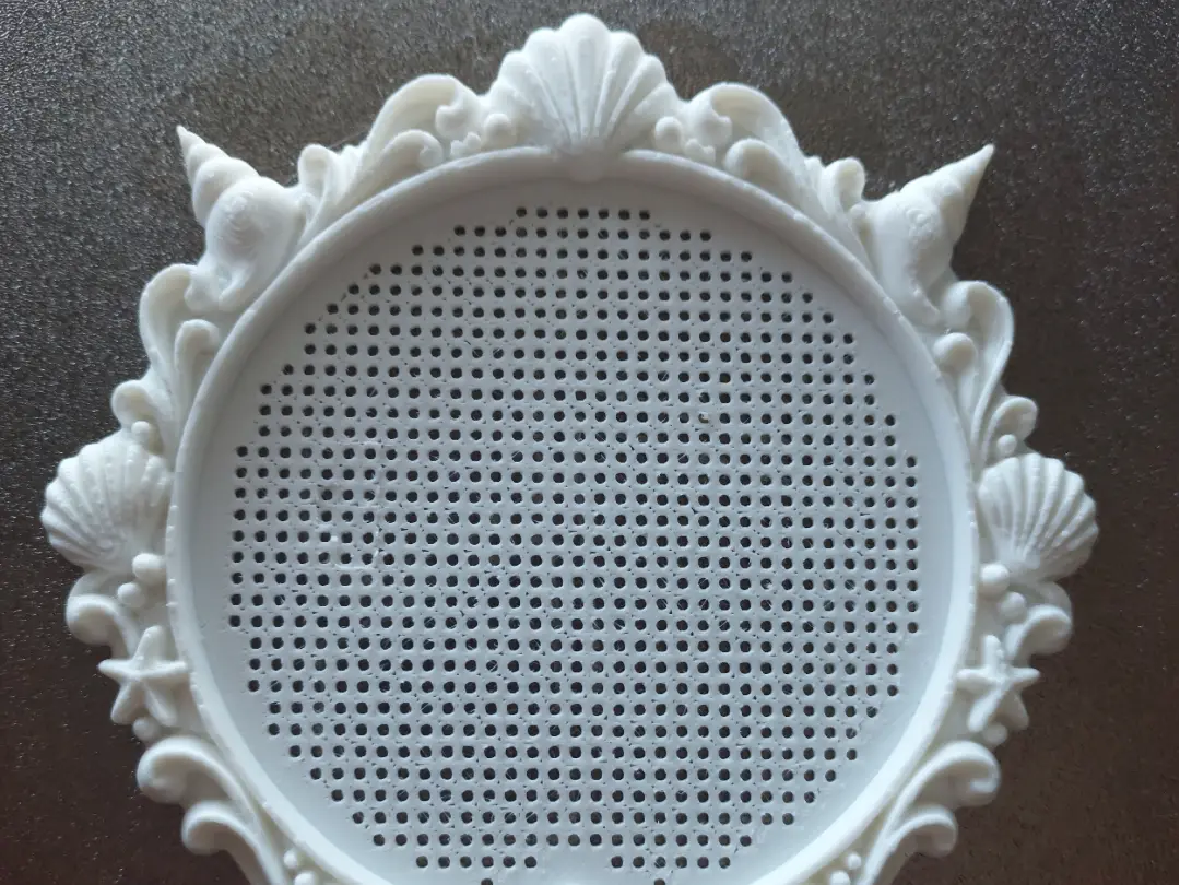 Seashell cross stitch frame — modelo 3D