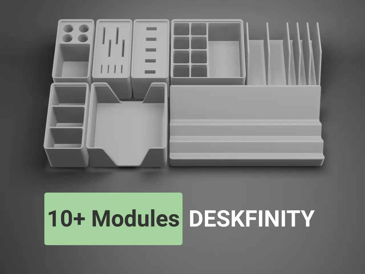 Gridfinity Desk Organizer System - Deskfinity — modelo 3D