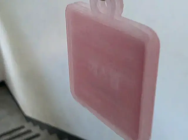 보안카드 키홀더 — modelo 3D