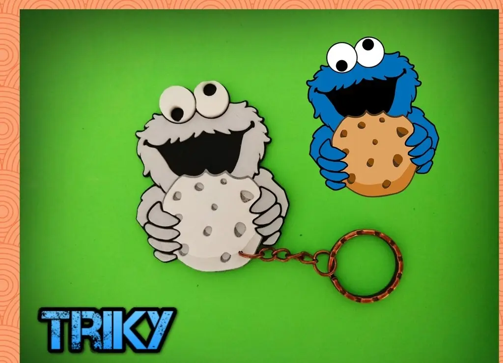Triky keychain — modelo 3D