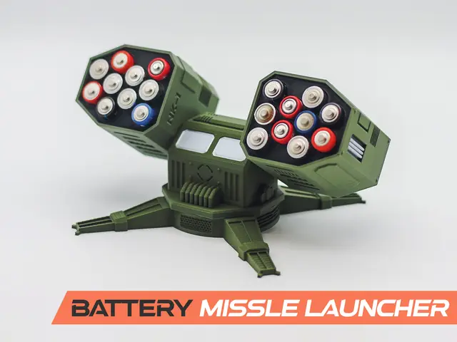 Battery Missle Launcher - AAA and AA - rotatable — modelo 3D