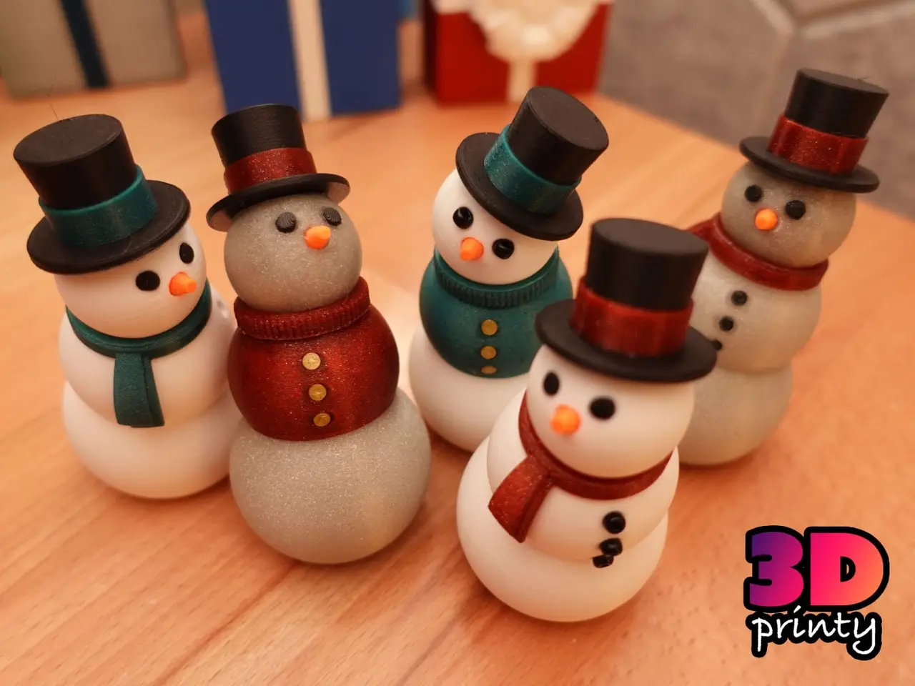 Small Snowman Fidget (Original) — modelo 3D