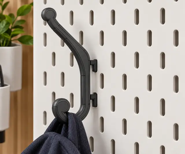 Double Coat and Hat Hook – Skadis Version — modelo 3D
