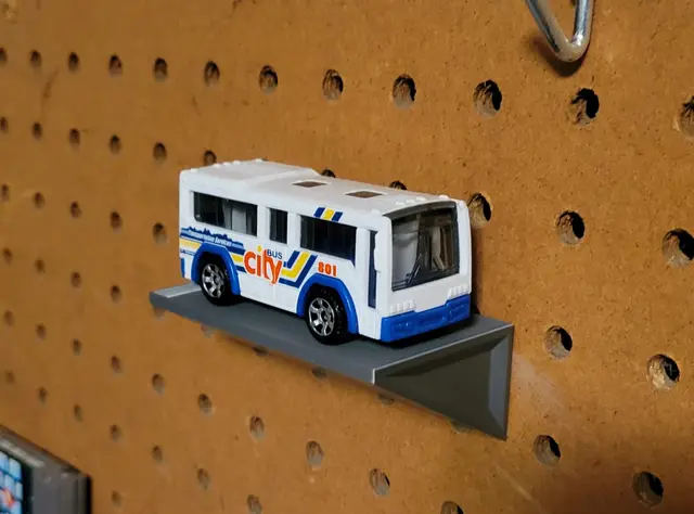 Hot Wheels Display Shelf for Pegboard — modelo 3D