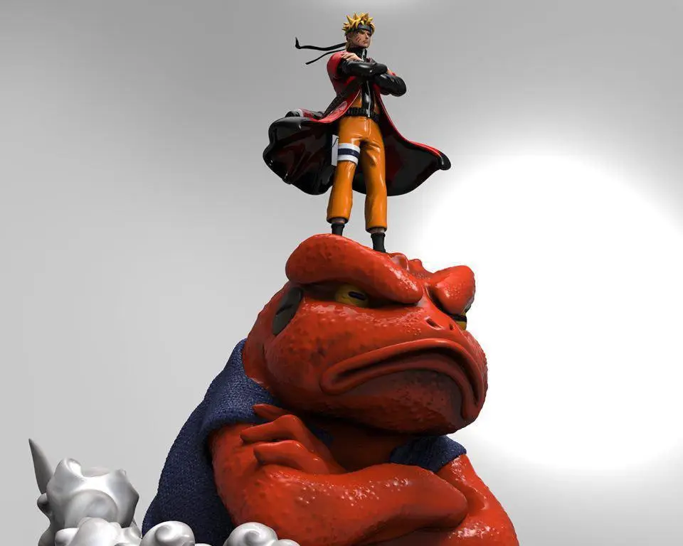 Naruto Gamakichi なると — modelo 3D