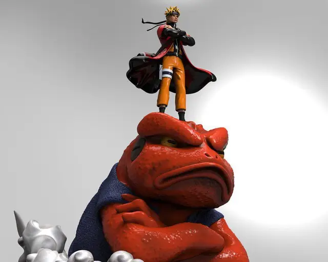 Naruto Gamakichi なると — modelo 3D