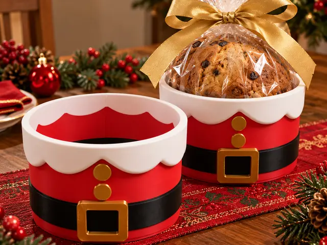 Porta Panetone Natal Papai Noel Presente — modelo 3D