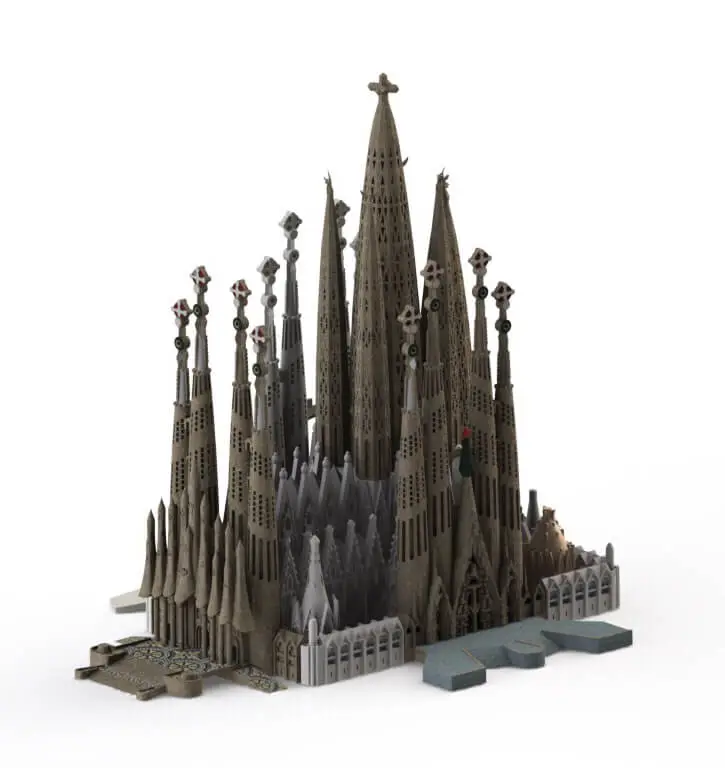 Sagrada Familia, Complete - Barcelona — modelo 3D