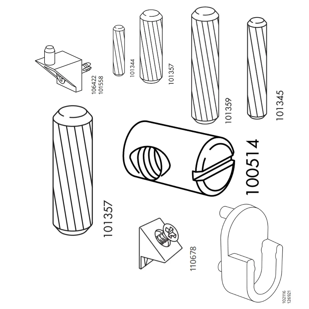 Various 3D Printable IKEA Spares — modelo 3D