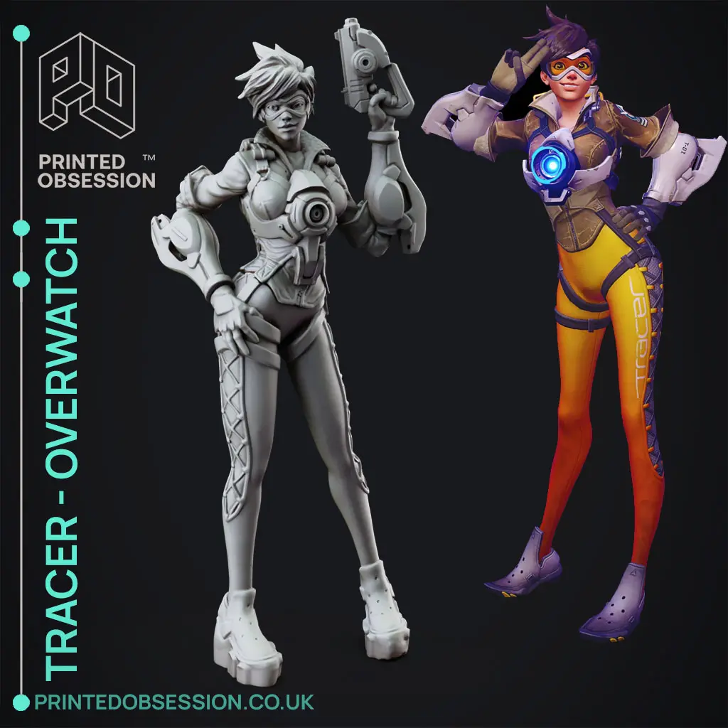 Overwatch - Tracer Full Figure — modelo 3D