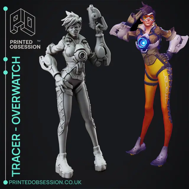 Overwatch - Tracer Full Figure — modelo 3D