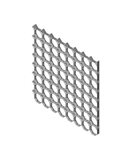 8x8 MU - Left Grid Interfitted - MultiBoard Octagon Plate — modelo 3D