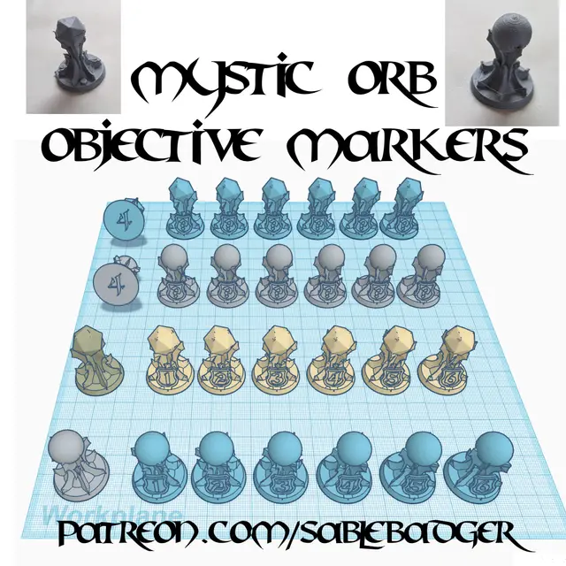 Objective Markers - Mystic Orbs — modelo 3D