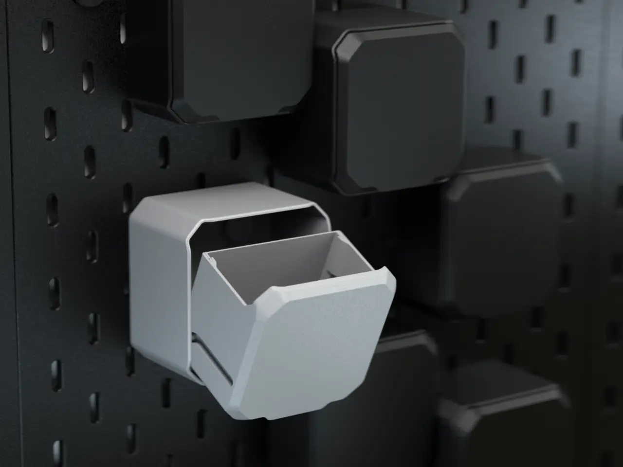 IKEA Skadis customizable tilt drawer SKADBOX — modelo 3D