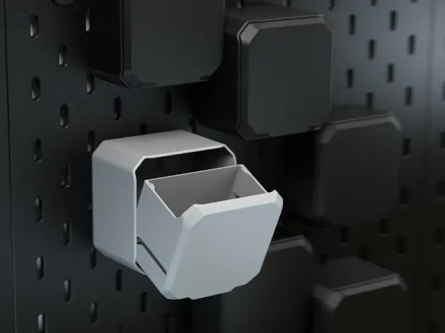 IKEA Skadis customizable tilt drawer SKADBOX — modelo 3D