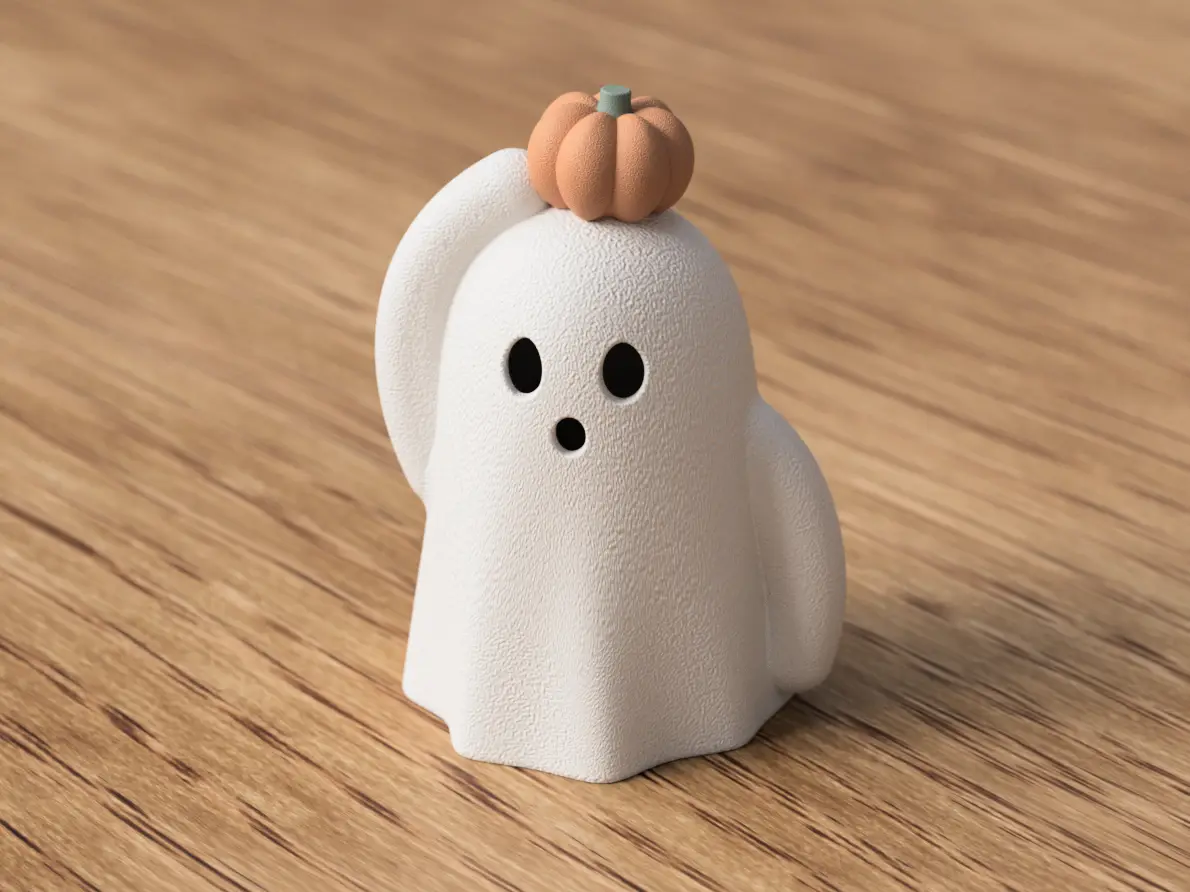 Little Ghost with Pumpkin — modelo 3D