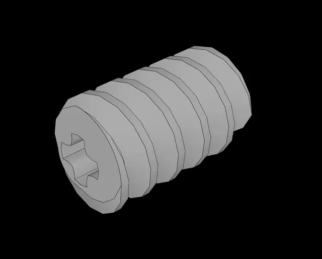 Lego Compatible (4716.dat) Technic Worm Gear 2L — modelo 3D