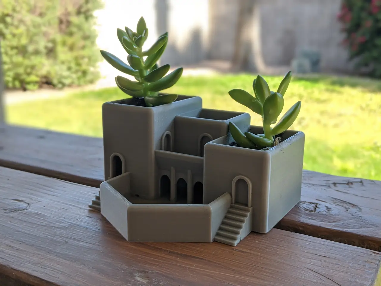 Roman Terrace Garden Succulent Planter — modelo 3D