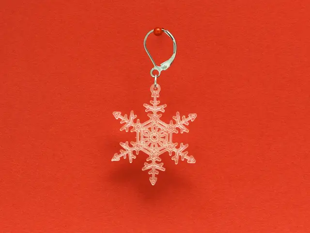 Earrings Snowflake 2 — modelo 3D