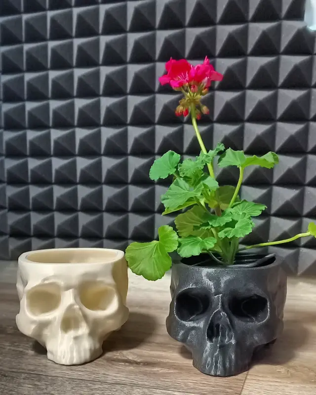 Skull Flower Pot — modelo 3D