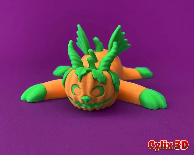 Flexi Pumpkin Dragon — modelo 3D
