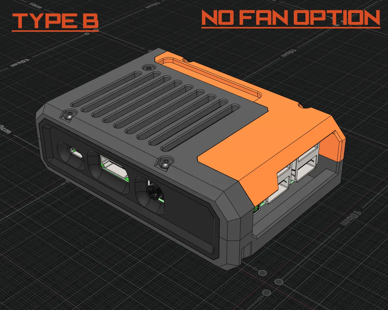 Raspberry Pi 3 B + Case — modelo 3D