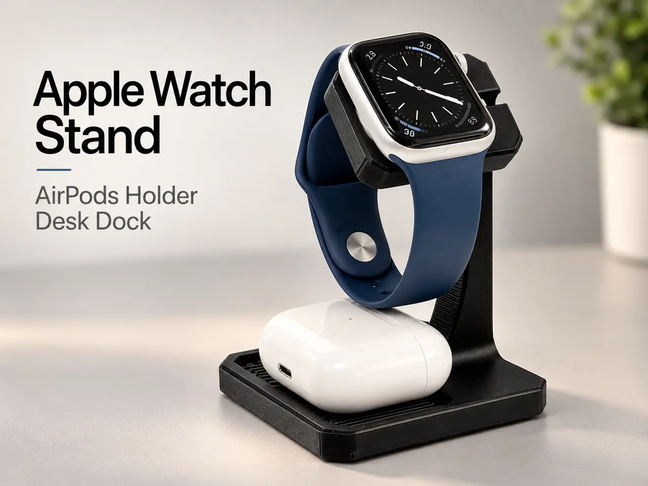 Apple Watch Stand | AirPods Holder | Desk Dock — modelo 3D
