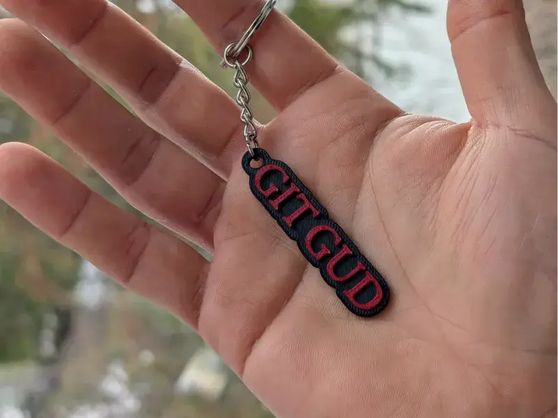 GIT GUD - Keychain — modelo 3D