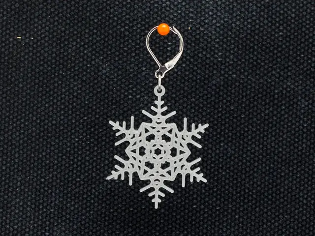 Earrings Snowflake 1 — modelo 3D