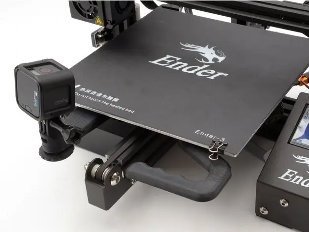 Handle and Camera Mount for Creality Ender 3 Modular R2 Y Carriage Plate — modelo 3D