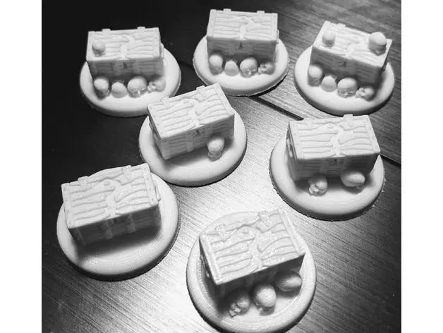 Fantasy Wargame Terrain - Clue Marker Objectives — modelo 3D