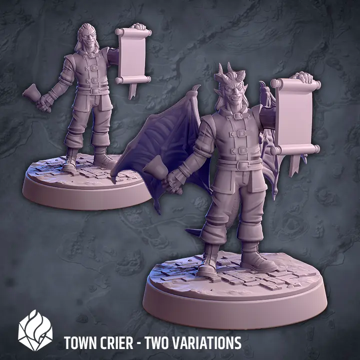 Town crier — modelo 3D
