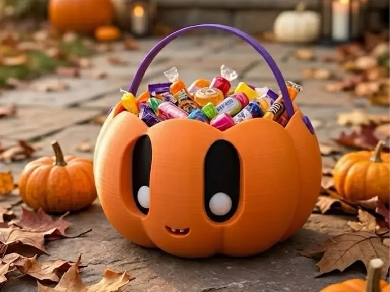 Pumpkin Candy Basket — modelo 3D
