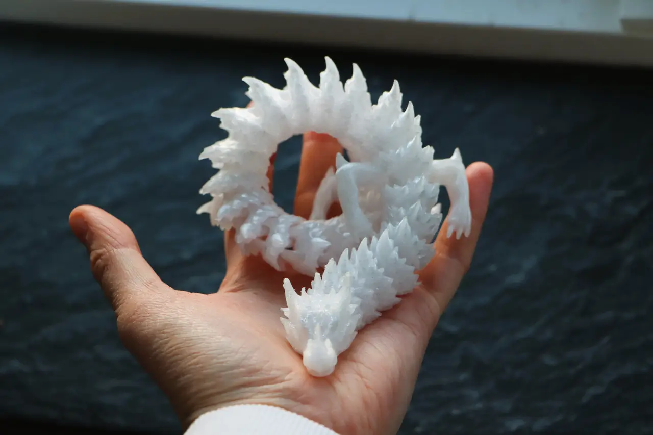 ARTICULATED ice dragon (fixed) — modelo 3D