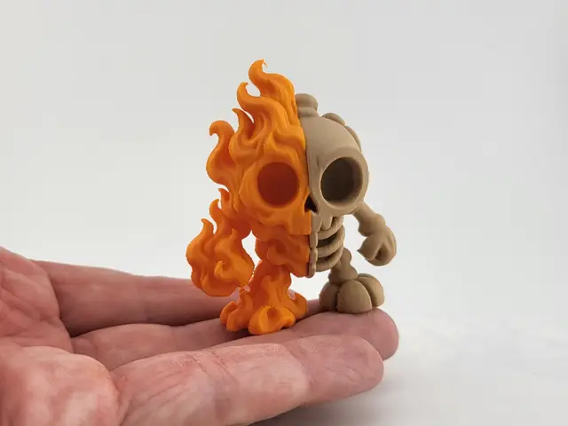 Fire Skeleton Golem | Flame Creature — modelo 3D