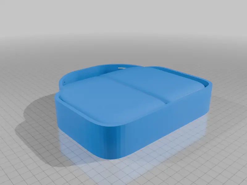 Split food bowl — modelo 3D