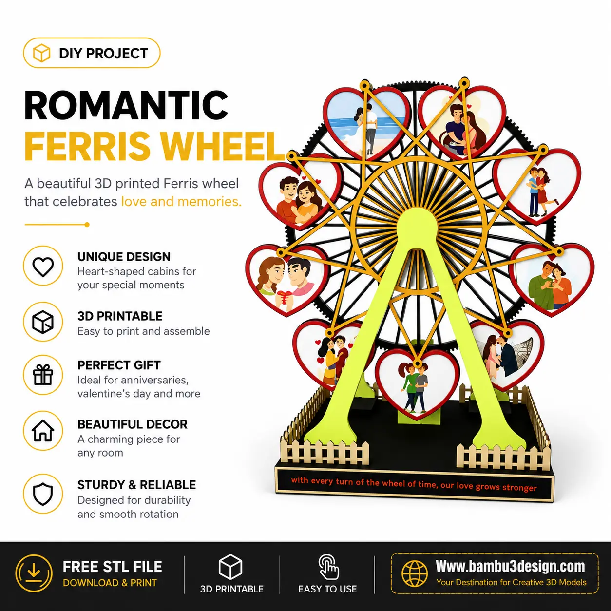 Romantic Ferris Wheel — modelo 3D