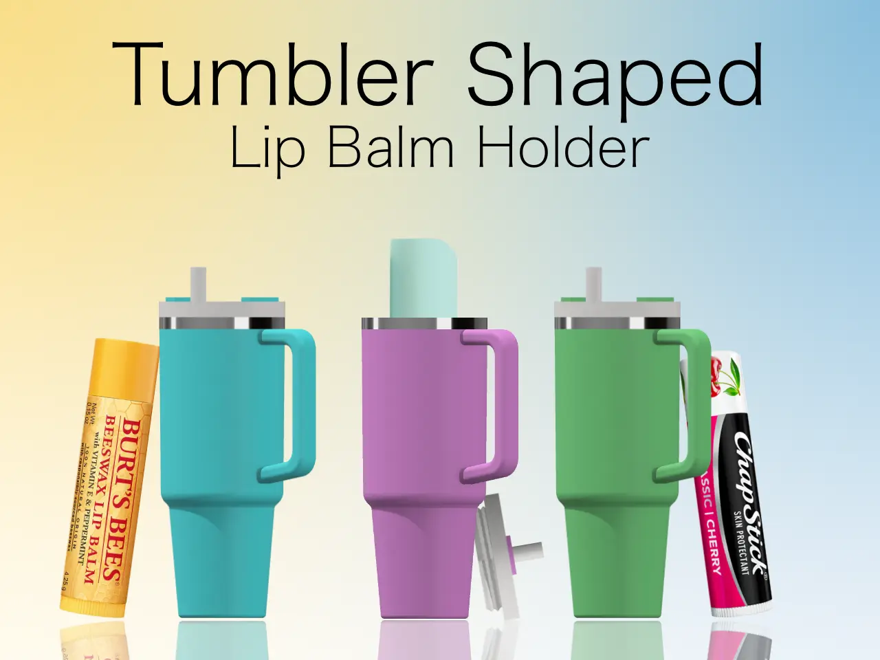 Stan-lee - Stanley tumbler shaped lip balm holder — modelo 3D