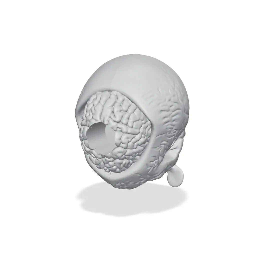 Gothic Skull LED Lamp with Melting Tears — modelo 3D