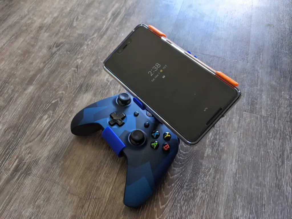 Xbox One Controller Phone Mount (Minimal Supports, elite and elite series 2) — modelo 3D