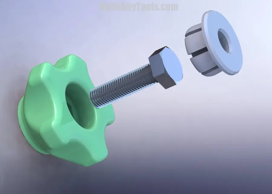 KNOB FOR SCREWS AND NUTS M8 — modelo 3D